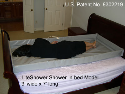 LiteShower Shower-in-bed Model